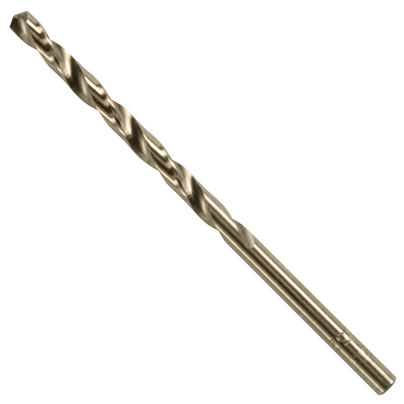 BOSCH CO2137B 1-Piece 5/32 In. x 3-1/8 In. Cobalt M42 Metal Drill Bit with Three-Flat Shank for Drilling Applications in Stainless Steel, Cast Iron, Titanium, Light-Gauge Metal, Aluminum - Image 1