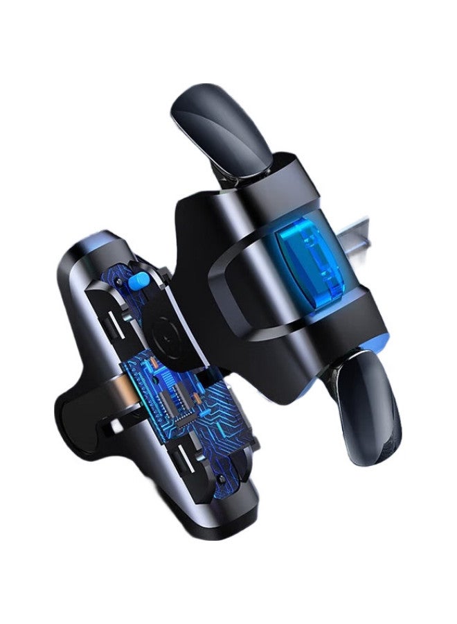 KOVOL Kewo, Pubg Auto-Reloading Gun Assist, Mobile Game Four-Finger Physical Frequency-Adjusting Button, External One-Click Dumper, Compatible With Apple And Android Phones - Image 2