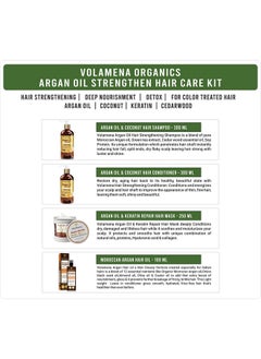 VOLAMENA WITH DEVICE Volamena Argan Oil Strengthening Hair Care Kit I Argan Hair Oil I Argan Keratin Mask I Argan Shampoo I Hair Conditioner I Pack Of 4  - Image 3