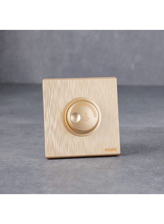 DANUBE HOME Milano 500W Light Dimmer Dimmer Light Switch for Dimmable LED Incandescent Halogen Bulbs Stepless Leading Edge Dimmer Switch Aura Gld  - Image 1