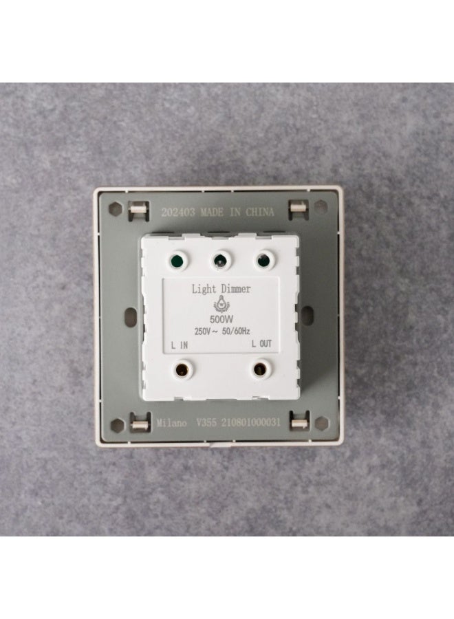 DANUBE HOME Milano 500W Light Dimmer Dimmer Light Switch for Dimmable LED Incandescent Halogen Bulbs Stepless Leading Edge Dimmer Switch Aura Gld  - Image 2