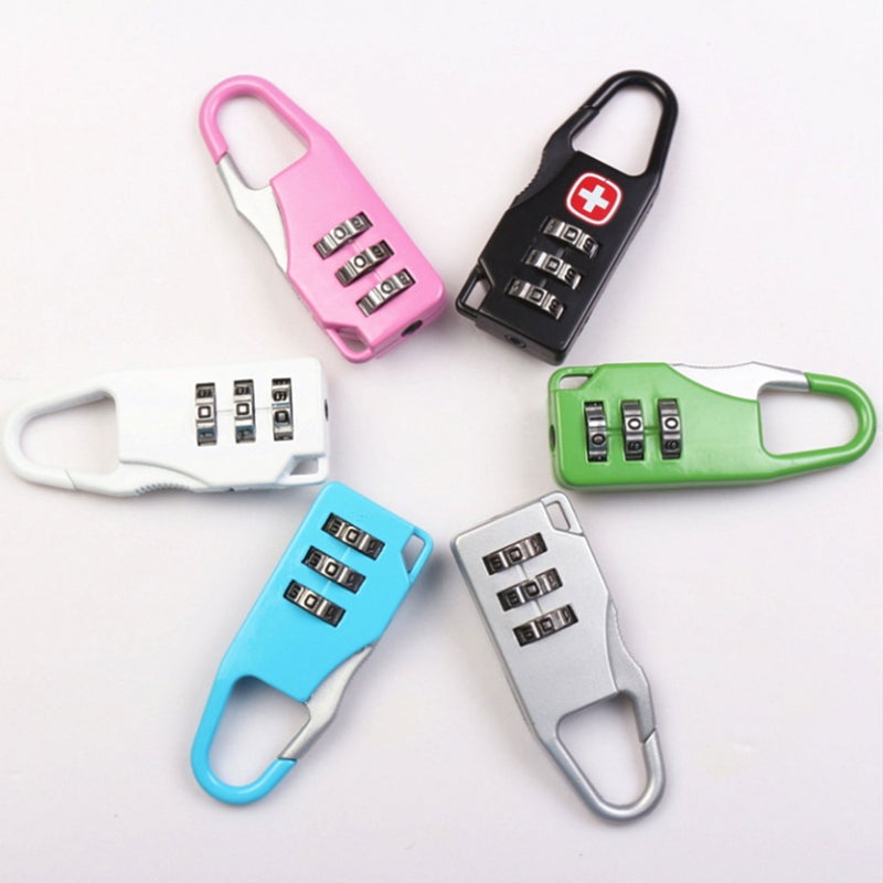 3 Dial Digit Number Code Password Combination Padlock Travel Security Safe Lock - Image 2