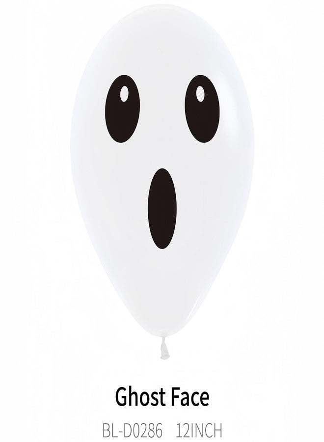 Balloon World Halloween Ghost Latex Balloons 12 Inch 24 PCS Skeleton Demon Latex Balloon/Halloween Ghost Balloons Party Balloon Decorations/Cosplay Theme Party Decoration/Wedding Birthday Party Decoration(24 pcs) - Image 2