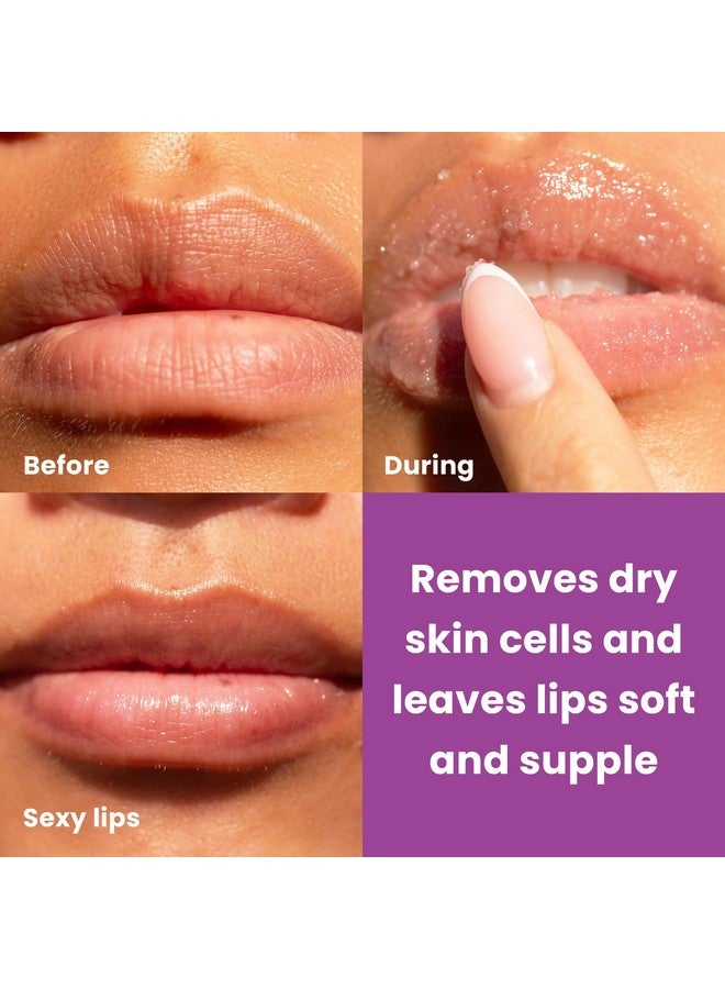 Dermasuri Lip Exfoliator Scrub and Moisturizer, Sugar Lip Scrub, Stocking Stuffers for women, Brighten Dark Lips For Women, Lip Care for Dry Lips, Coconut Passion Fruit Flavor, 20g/0.7oz - Image 5