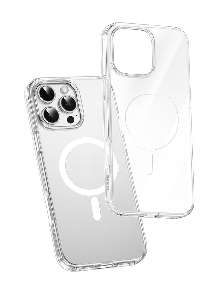 GREEN LION iPhone 16 Pro Max MagSafe Case Crystal Clear Cover / Strong Magnet / Anti Fingerprint / Anti Scratch / Ultra HD Clarity / Ultra Drop Protection / Camera Protection - Clear - Image 1