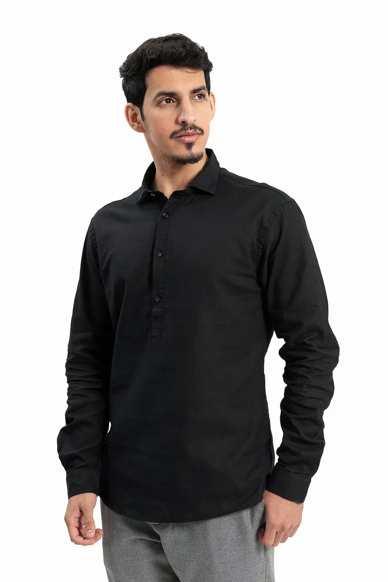Wecre8 Men Black Shirt by WECRE8