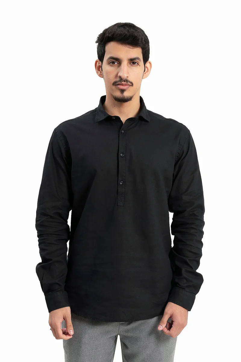 Wecre8 Men Black Shirt by WECRE8