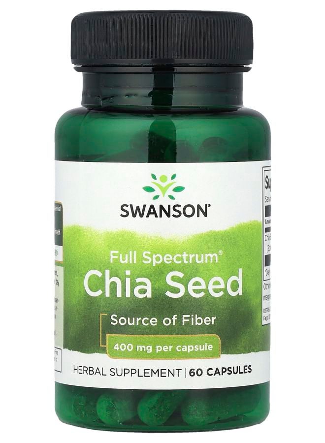 SWANSON Full Spectrum® Chia Seed 400 mg 60 Capsules
