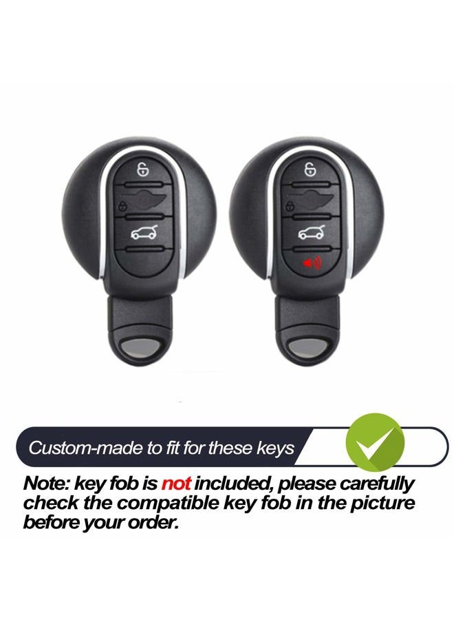 MECHCOS Compatible with Mini Cooper Clubman Countryman F54 F55 F56 F57 F60 3 4 Buttons Black TPU Key Fob Cover Case Remote Holder Protector Accessories - Image 2