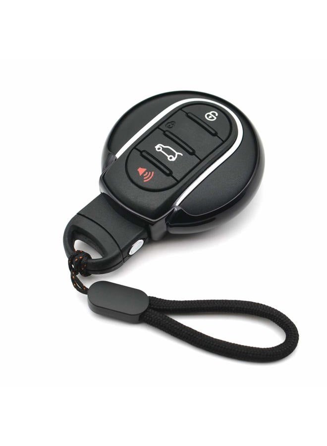 MECHCOS Compatible with Mini Cooper Clubman Countryman F54 F55 F56 F57 F60 3 4 Buttons Black TPU Key Fob Cover Case Remote Holder Protector Accessories - Image 1