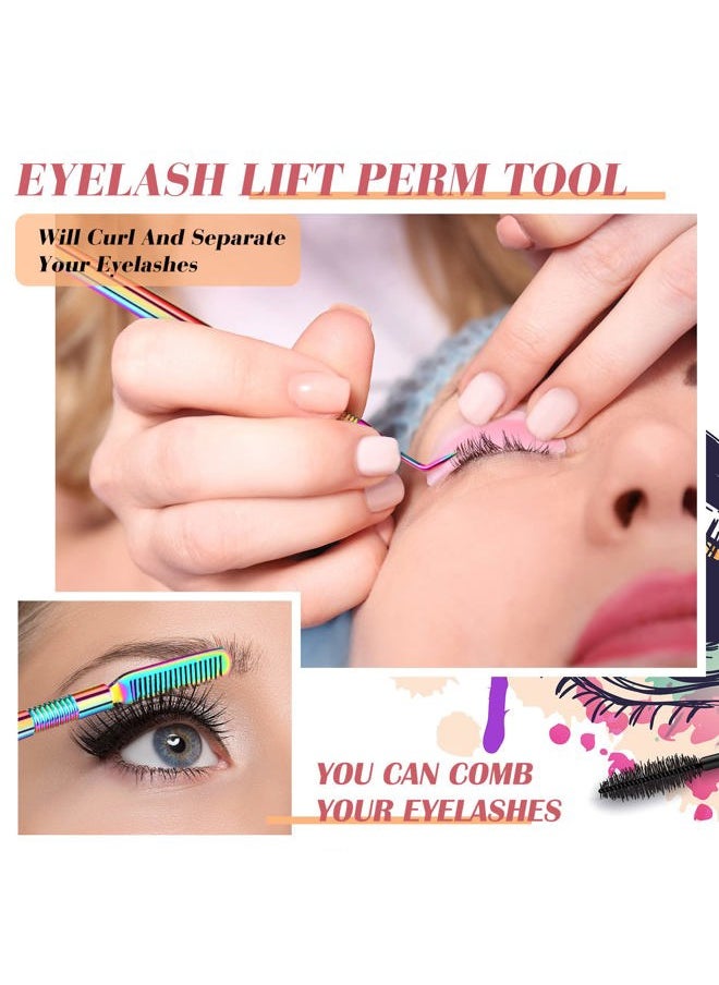 Chumia 232 Pcs Lash Lift kit, 50 Lash Lift Rods Silicone Eyelash Pads 2 Eyelash Separator Tool with Separation Comb 100 Micro Swabs 50 Crystal Mascara Brushes 30 Pairs Eye Pads (Pink)  - Image 3