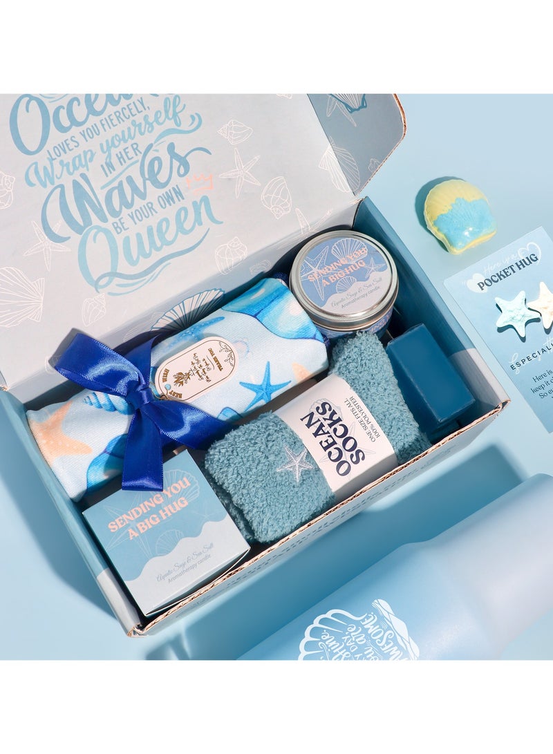 MissTiara Birthday Gifts for Women - Relaxing Spa Gift Set - Self Care Get Well Soon Gift Basket - Happy Birthday Gift Set with Premium Dry Hair Towel and 40 Ounces Glass for Mom,Wife, Her Best Friend,Sister,Girlfriend - Image 3
