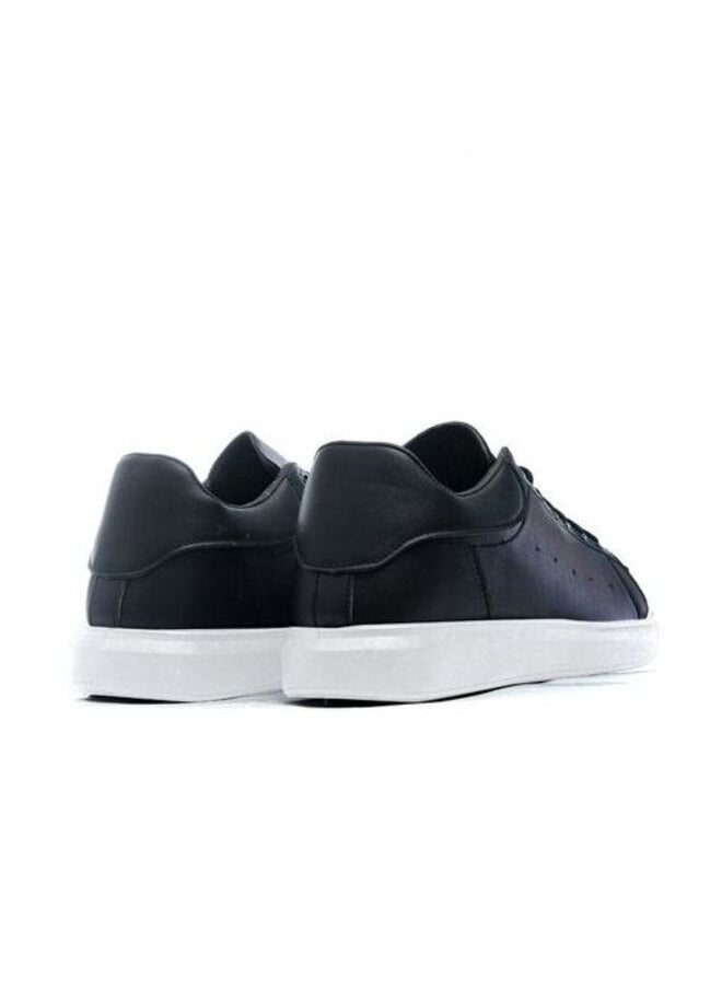 Desert - Basic Flat Sneaker Faux leather For Men Black - Image 1