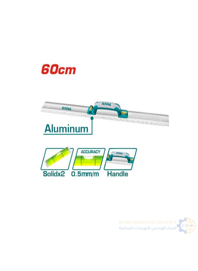 Total TMT222606 60cm Aluminum Handheld Ruler and Water Level