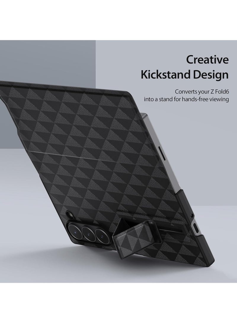 General Case Compatible with Samsung Galaxy Z Fold 6 5G, PU Leather Card Holder Case Shockproof Protective Cover with Kickstand for Samsung Galaxy Z Fold 6  - Image 4