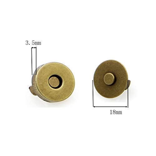 Omama Magnetic Button Clasps Snaps Fastener Clasps for Sewing, Craft, Purses, Bags, Clothes, Leather 40 Sets(18mm-4 Colors) - Image 2