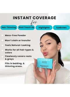 SureThik SURETHIK 4-in-1 Premium Hairline Powder Kit - Conceal Thinning Hair, Root Touch-Up, Highlight Refresher & Eyebrow Enhancer for Men and Women (Dark Blonde)  - Image 2