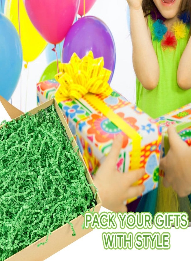 CIPOWM 16oz Easter Grass Crinkle Cut Paper Shred, Green Raffia Paper Shred Filler Shredded Paper Grass for Gift Wrapping Craft DIY Gift Bag Box Filling Party Supply(Green - Image 4