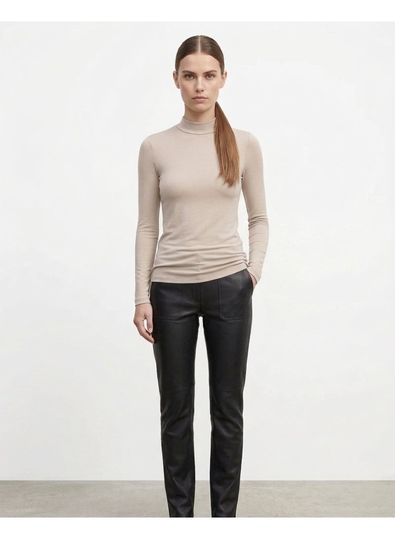 Carina High Coal Neck Long Sleeves (Cookies) - Image 1