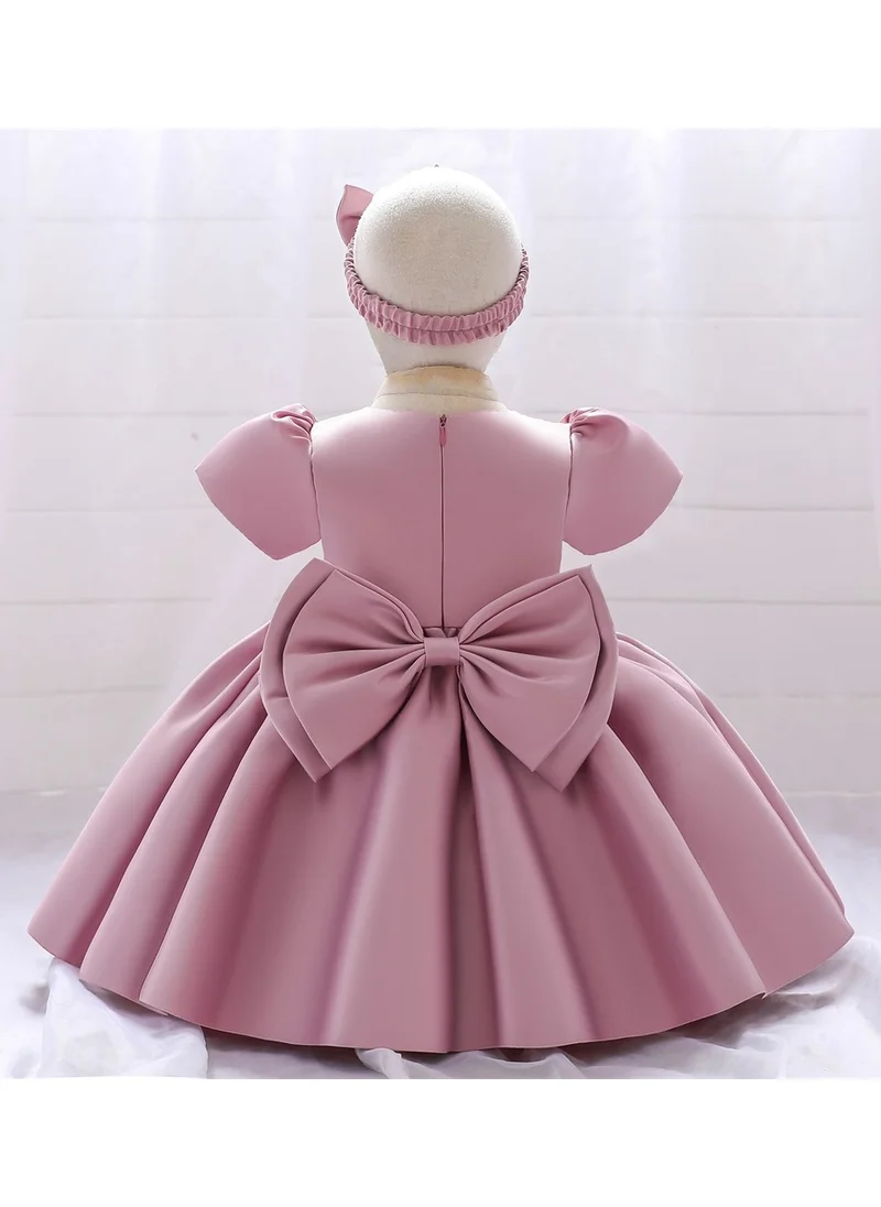 D'Daniela Amy Party Dress Short Dark Pink Colour