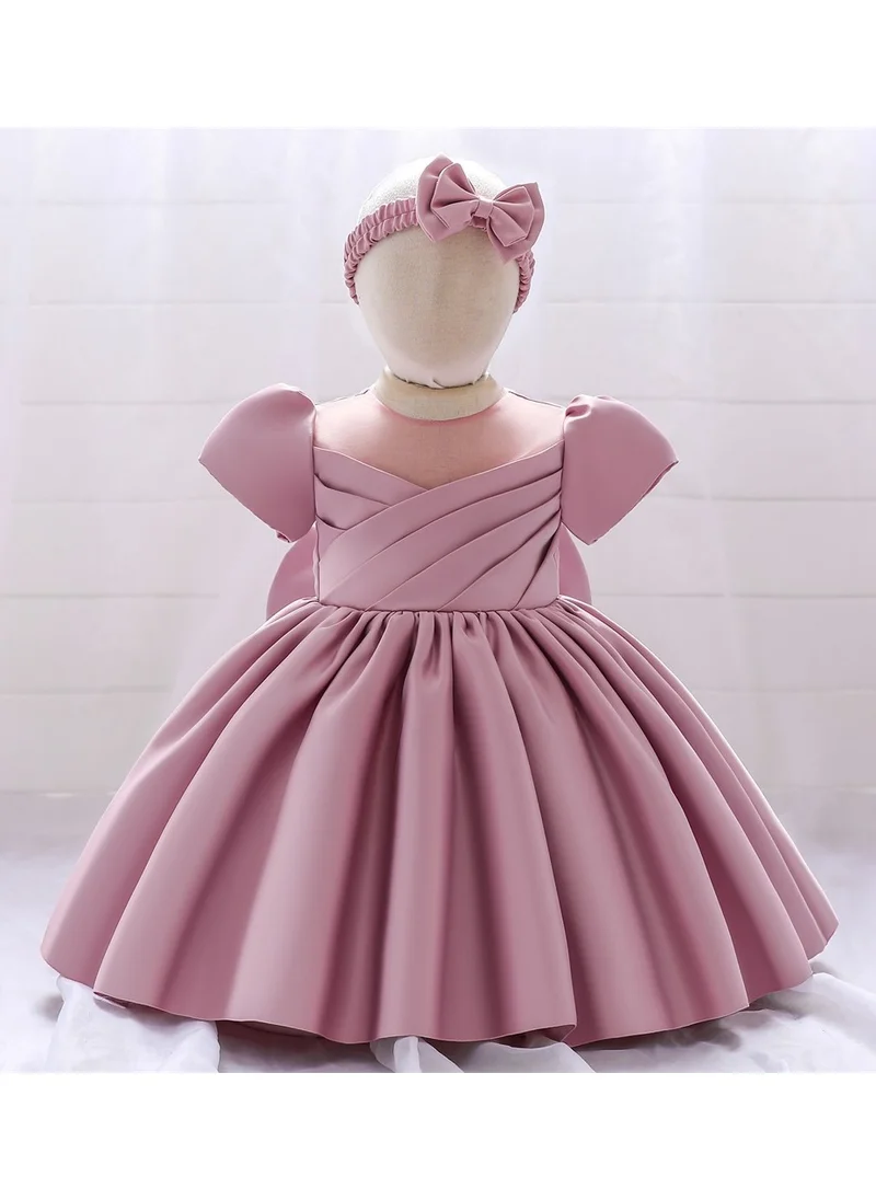 D'Daniela Amy Party Dress Short Dark Pink Colour