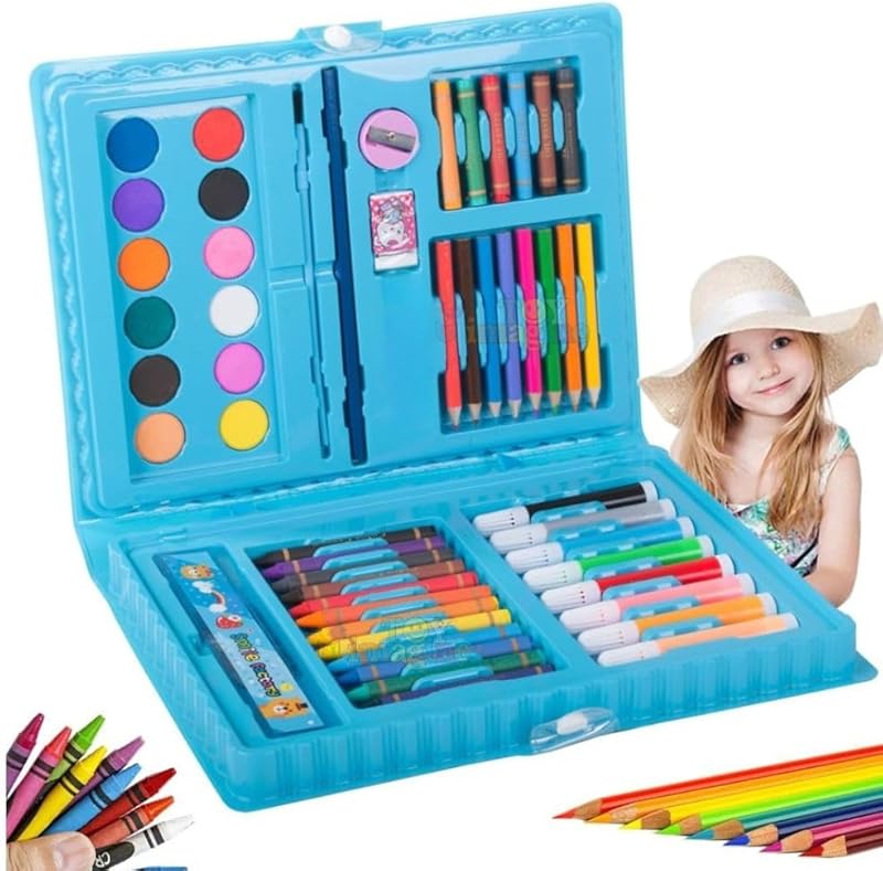 Toy Imagine 42 Pcs Color Set For Kids Color Pencil, Crayons, Water Color, Sketch Pens