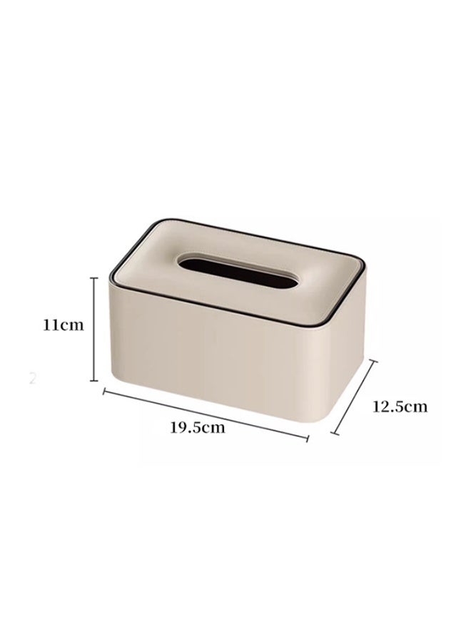 JCB CHIC Tissue Box Cover PU Leather,Toilet Paper Holder, Rectangle Tissue Holder, Tissue Box Dispenser & Storage, Napkin Paper Towel Holder for Bathroom Kitchen - Image 2