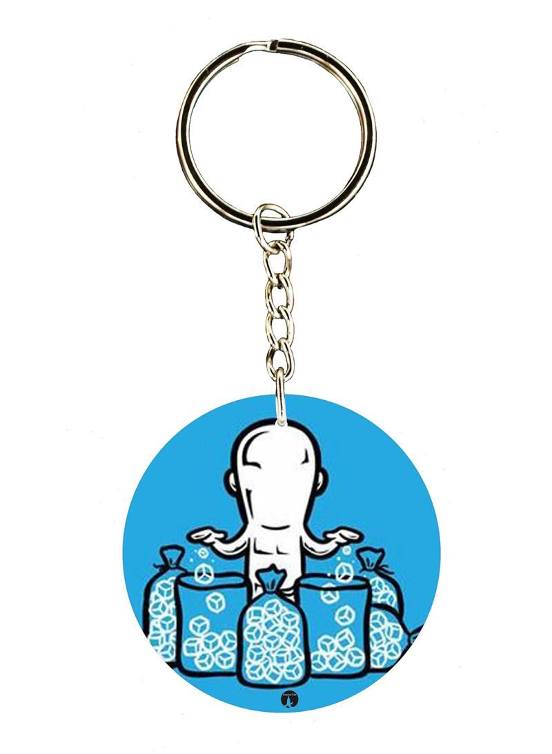 Iceman Printed Keychain