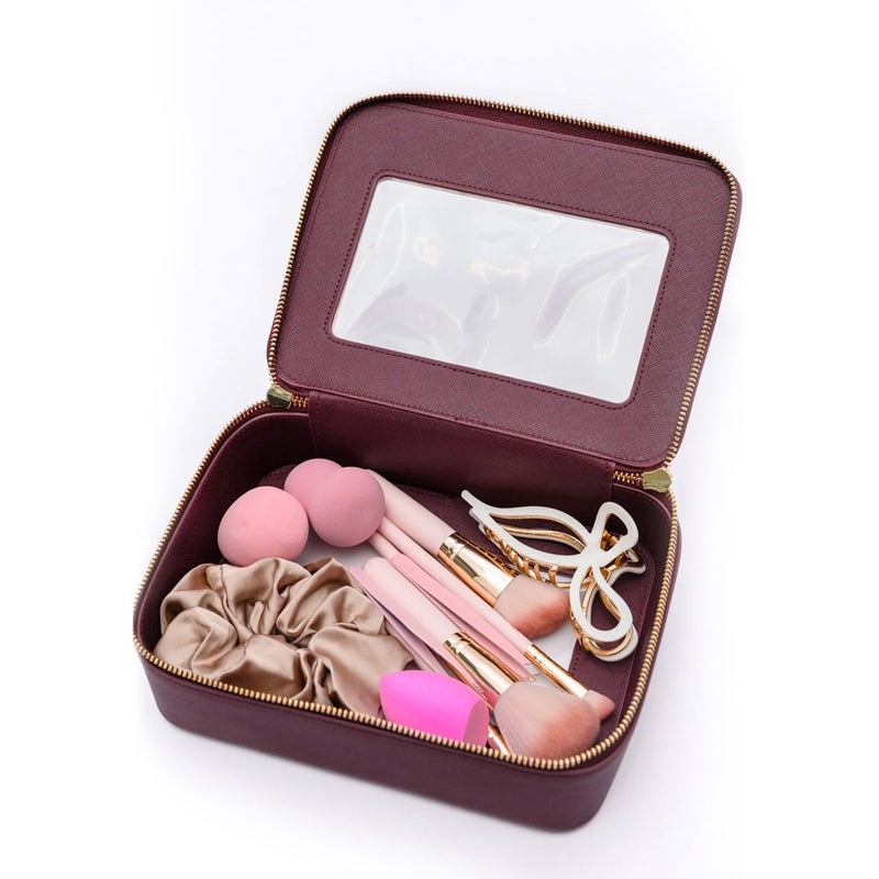 Travel Portable Toiletry Storage Box, Large-Capacity Portable Storage Bag, Multi-Functional Waterproof Leather Storage Bag, Ultra-Light - Image 3