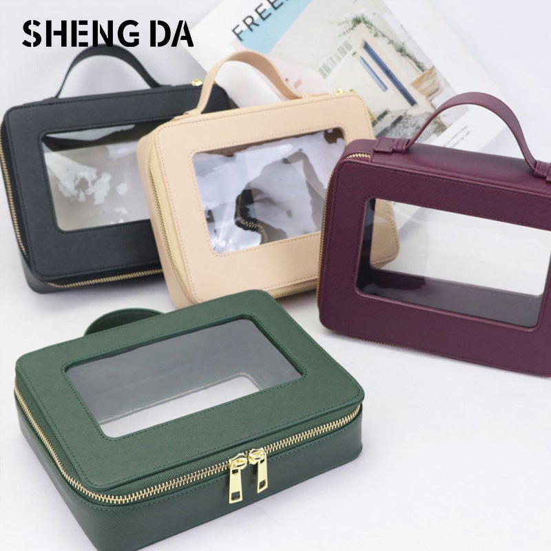 Travel Portable Toiletry Storage Box, Large-Capacity Portable Storage Bag, Multi-Functional Waterproof Leather Storage Bag, Ultra-Light - Image 2