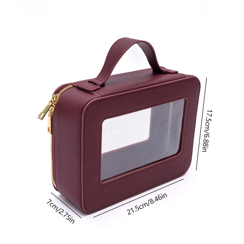 Travel Portable Toiletry Storage Box, Large-Capacity Portable Storage Bag, Multi-Functional Waterproof Leather Storage Bag, Ultra-Light - Image 5