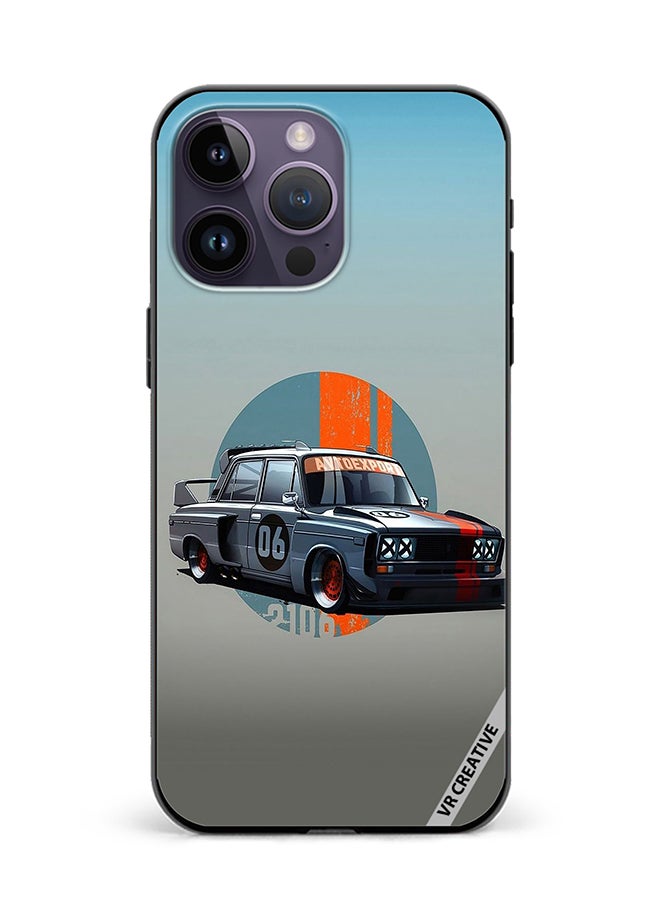 VR CREATIVE Protective Case Cover For Apple iPhone 15 Pro Max Racing Car Design Multicolour - Image 1