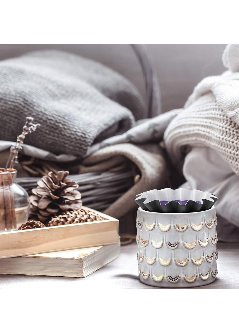 Y&D Wax Melt Warmer Liners, Reusable Candle Popper Leakproof Tray for Scented Electric, Burner(Black, 25) - Image 2