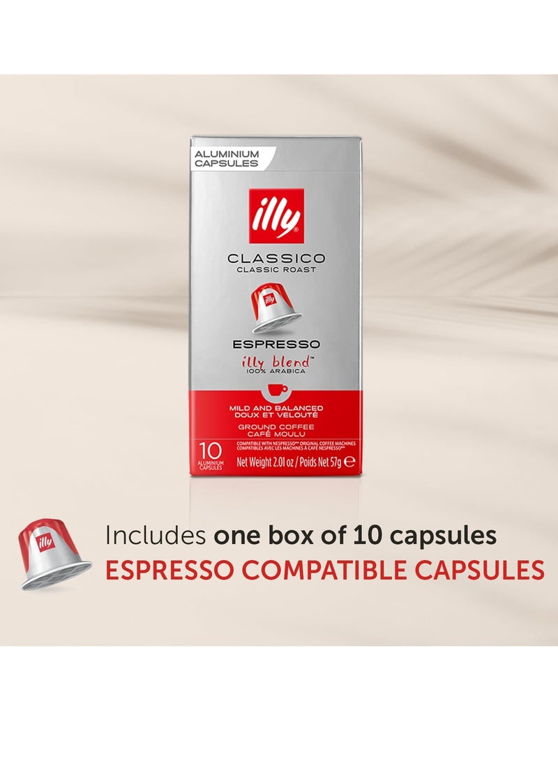 إيلي قهوة إيلي إسبريسو كلاسيكو ، تحميص كلاسيكي (تحميص متوسط) (40 كبسولة فردية ، متوافقة مع ماكينات قهوة نسبريسو أوريجينال لاين سسيستم) - Image 5