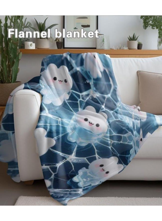 عام بطانية رقيقة من الفانيلا الكرتونية للأطفال والرضع (دافئة ومريحة، ومناسبة للنوم والألعاب) 70 سم * 100 سم - Image 5