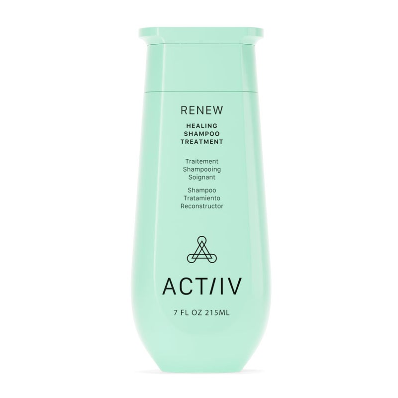 ACTIIV شامبو علاج ACTIIV Renew الشافي | يحسن مظهر الشعر، يعزز صحة فروة الرأس، يشفي الشعر التالف والمُعالج بشكل مفرط، نباتي، آمن للألوان، يناسب جميع أنواع الشعر، 215 مل / 7 أونصة - Image 1