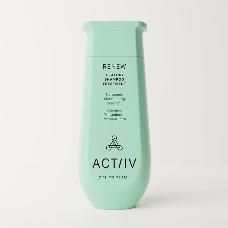 ACTIIV شامبو علاج ACTIIV Renew الشافي | يحسن مظهر الشعر، يعزز صحة فروة الرأس، يشفي الشعر التالف والمُعالج بشكل مفرط، نباتي، آمن للألوان، يناسب جميع أنواع الشعر، 215 مل / 7 أونصة - Image 2