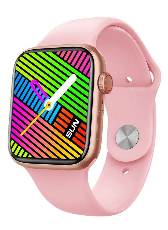 Smart Watch for Men Women Compatible with Android IOS 2.1 inch Full Touch Screen Bluetooth Fitness Tracker Sleep Monitor, Pink  - Image 1