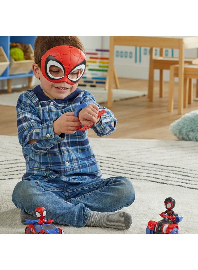 سبايدي اند هيز اميزينج فريندز مجموعة سبايدي وأصدقائه المذهلين، مجموعة ألعاب لعب الأدوار، مجموعة سيارات لعبة، قناع سبايدرمان من مارفل، رائعة للأطفال من سن 3 سنوات فما فوق - Image 4