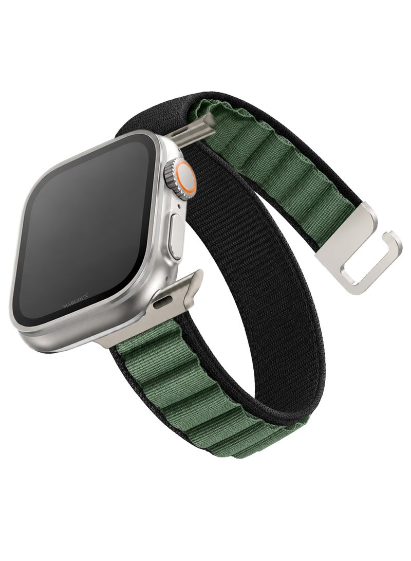 Alpine Loop Band For Apple Watch Band 49mm/45mm/44mm/42mm Nylon Woven Sport Strap Compatible with iWatch Series Ultra2/Ultra/8/7/SE/6/5/4/3/2/1 Adjustable Strap - Image 2