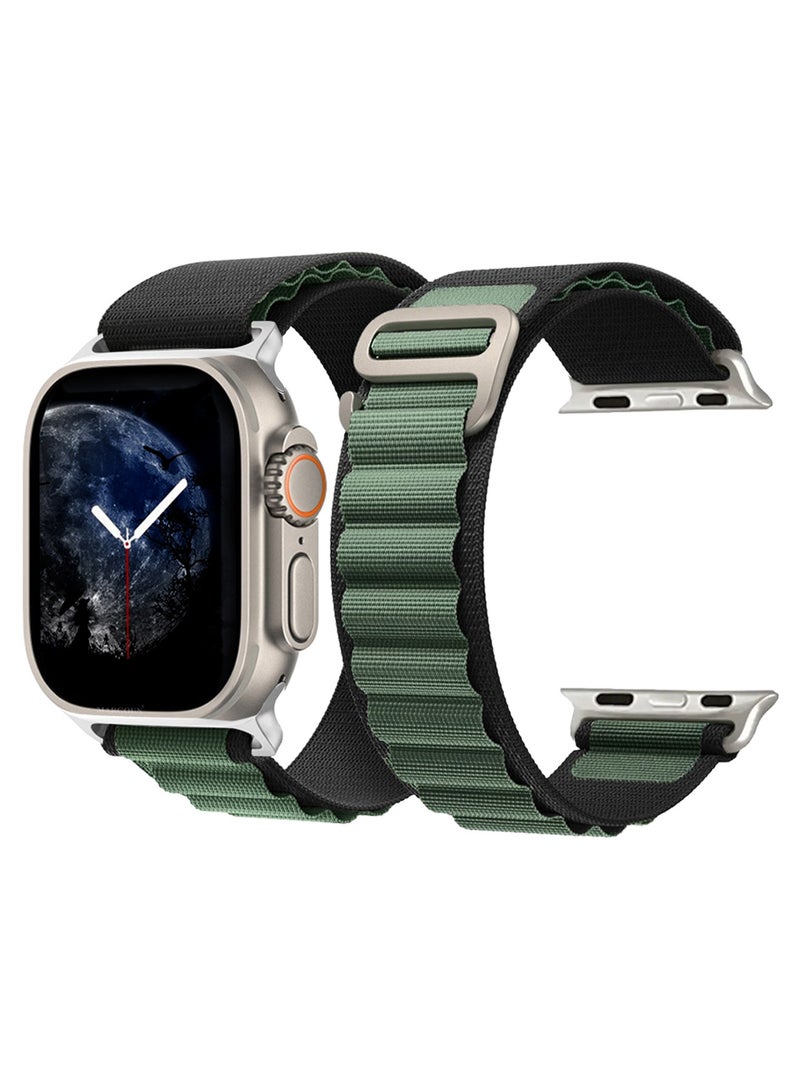 Alpine Loop Band For Apple Watch Band 49mm/45mm/44mm/42mm Nylon Woven Sport Strap Compatible with iWatch Series Ultra2/Ultra/8/7/SE/6/5/4/3/2/1 Adjustable Strap - Image 3