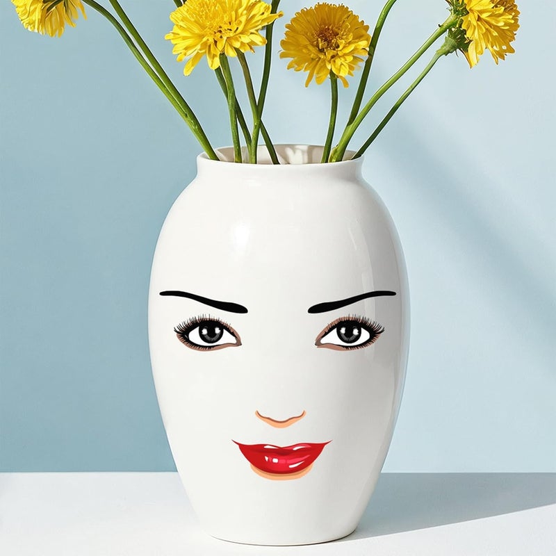 2 Sheets Facials Sticker Face Expression Eyes Eyebrows Nose Stickers for Flower Pots Water Bottle Decoration Facials - Image 5