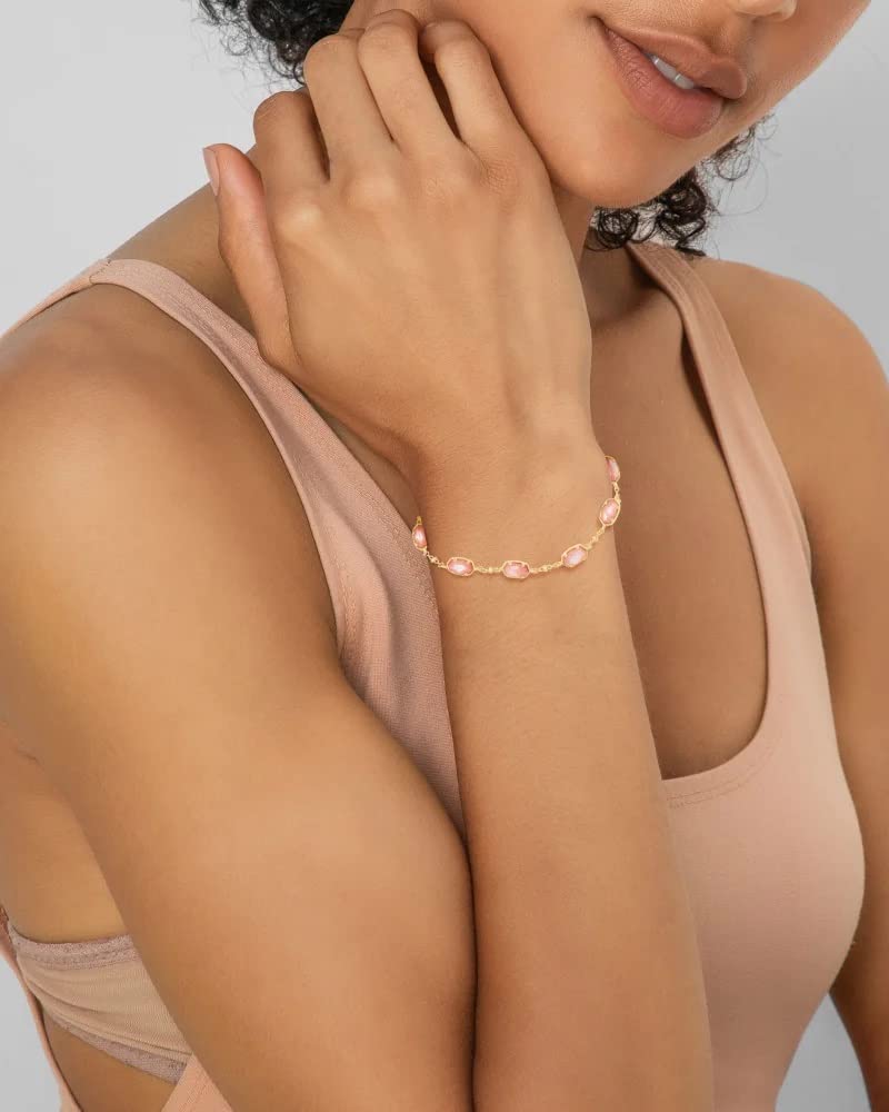 Kendra Scott Emilie Link Bracelet for Women, Fashion Jewelry, Rhodium-Plated, Platinum Drusy - Image 2