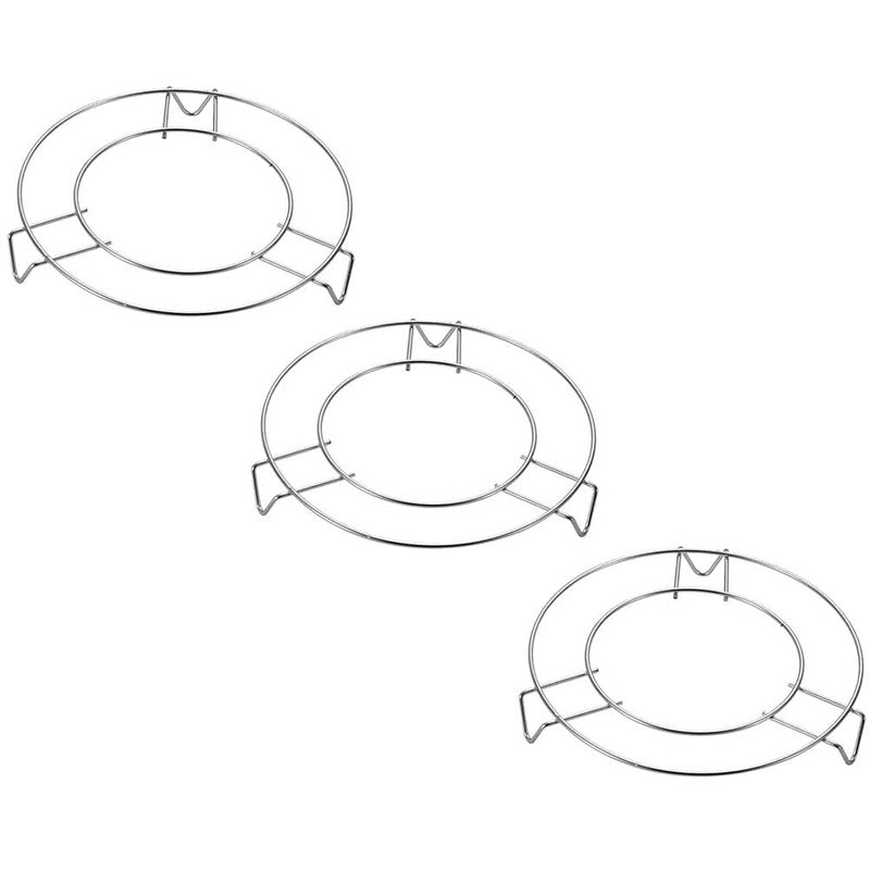 3 Pcs 5 Round Steaming Rack Stainless Steel Trivet Steamer Basket Pressure Cooker Steam Rack Stand 1 Height
