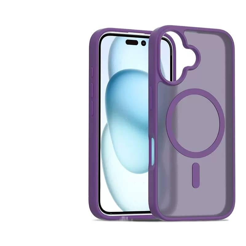 MS TPU MagSafe Case for iPhone 13 with Skin Feel and Strong Magnetic plus Shockproof plus Drop Protection in Orange - Image 5
