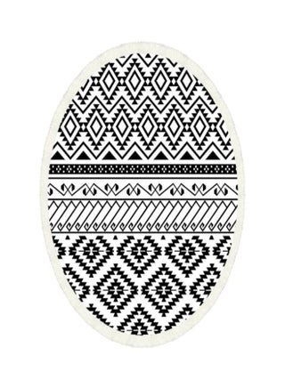 3D Geometry Printed Round Beach Towel Black/White - pzsku/ZD8163B2281A8D193F410Z/45/_/1684914015/4924f03b-8460-4661-a670-19af07d28f49