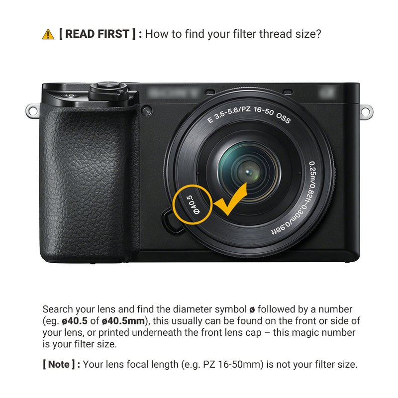 JJC 40.5mm ND Filter ND2-2000 VND Variable Neutral Density Adjustable Fader for Sony ZV-E10 II ZVE10 A7CII A7C ZV-E1 ZVE1 ZV-1F A6400 A6300 A6100 A6000 with E 16-50mm Kit Lens or FE 28-60mm Kit Lens - Image 2