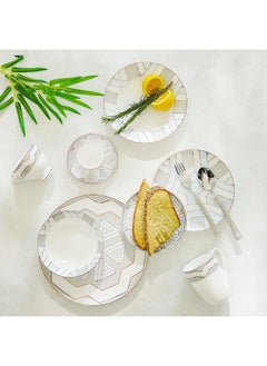 DANUBE HOME Danube Home Lincoln Fine Bone China Side Plate 19Cm Elegant And Durable Perfect For Serving Bread Appetizers Or Desserts Stylish Design For Home Restaurant Or Special Occasions  - Image 3