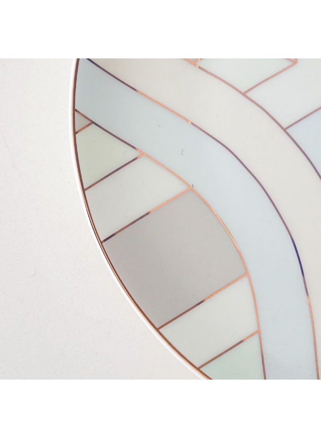 DANUBE HOME Danube Home Lincoln Fine Bone China Side Plate 19Cm Elegant And Durable Perfect For Serving Bread Appetizers Or Desserts Stylish Design For Home Restaurant Or Special Occasions  - Image 2