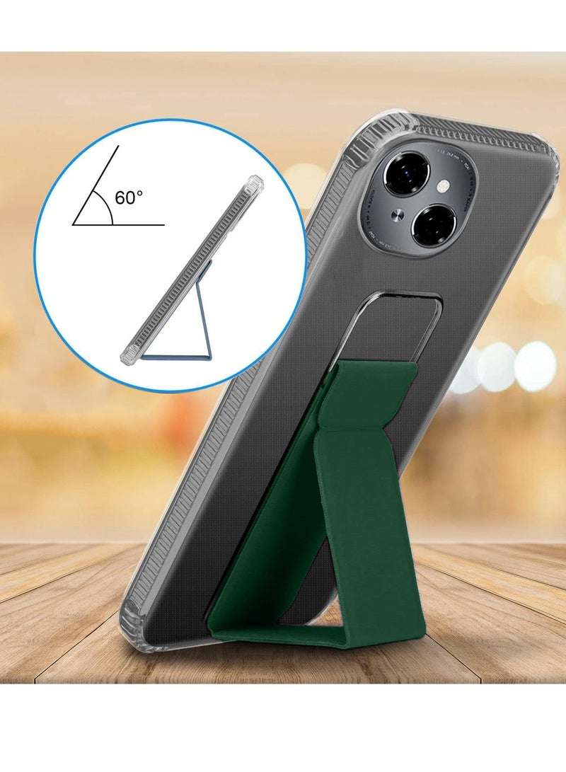 Tecno Spark Go 1 4G 2024 TPU Hand Grip Air Pillow Case Cover - Clear/Dark Green